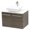 Taupe, variant on WindBay Wall Mount Floating Bathroom Vanity Sink Set. Dark Slate Grey Vanity, White Flat Stone Countertop Ceramic Sink - 30"