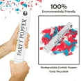 thumbnail image 6 of Clover Products Large Premium Red, White, & Blue Confetti Cannon - (6 Pack) Red, White & Blue Biodegradable Paper Confetti Popper | Launches Confetti 20-25 Feet, 6 of 6
