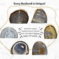 thumbnail image 4 of Agate Bookend, Geode Agate Bookend, Decorative Home Accessory, Crystal Bookend, Natural Stone Bookend, 7-9 lbs, 4 of 9