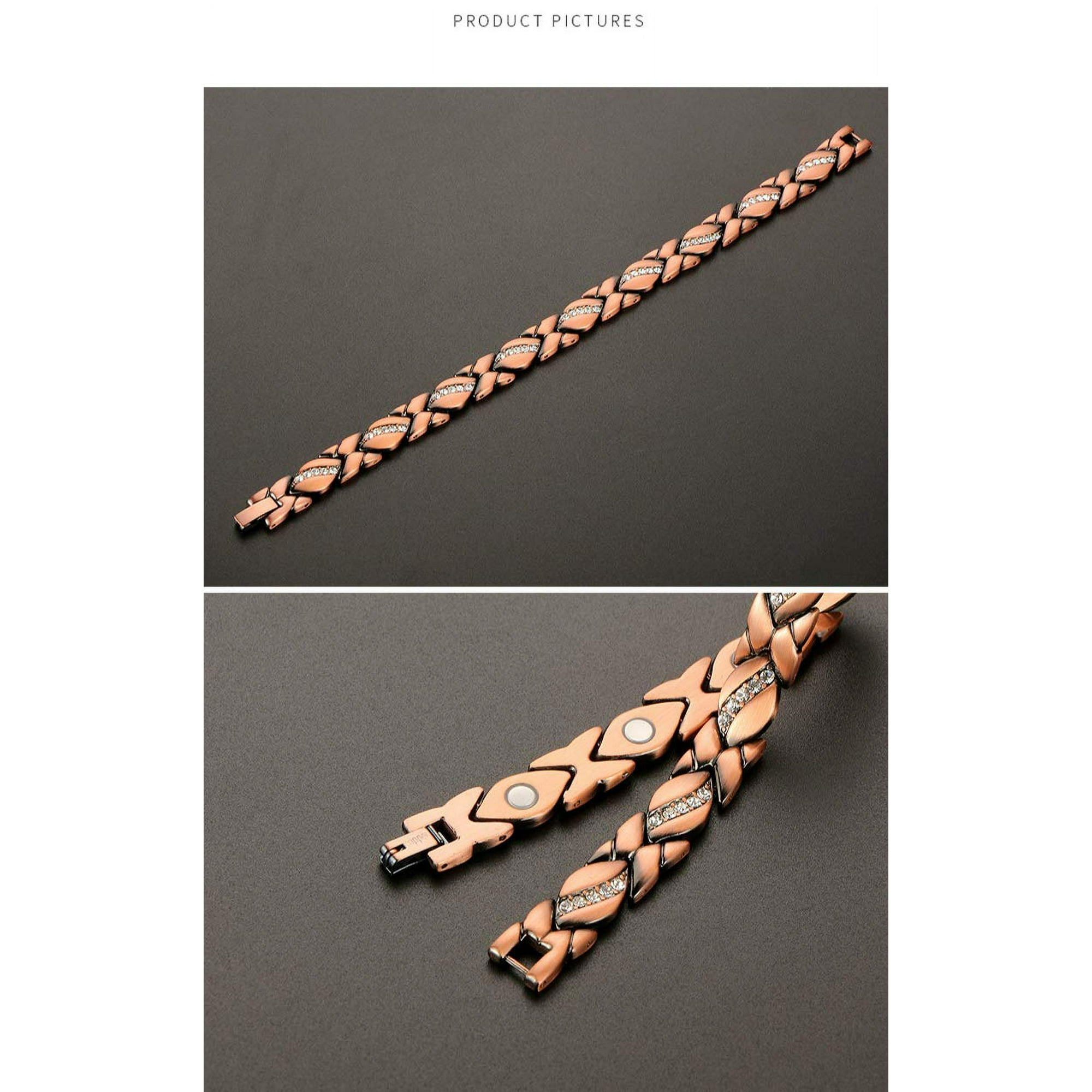 Wollet Magnetic Copper Bracelet for Women, Adjustable photo 8
