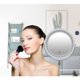 thumbnail image 5 of 10X Magnifying Lighted Makeup Mirror, 8 Inch Two Sided White Daylight LED Shadow Free LED Vanity Mirror, Battery and USB Cable Operated, 5 of 6