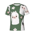 thumbnail image 3 of Naloa Alpaca Faces Men's T-Shirt Sport T-shirt Men's Basic Tee Casual Men's Shirt, Round Neck, Short Sleeves - Medium, 3 of 5