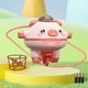 thumbnail image 1 of Juguete con vaso para caminar sobre , juguete divertido para niños, juego de aprendizaje, lindos regalos de cumpleaños, Robot rosa sin carga, 1 of 10