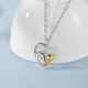 thumbnail image 5 of Collar con colgante de corazón y elefante en forma de letra, 5 of 8