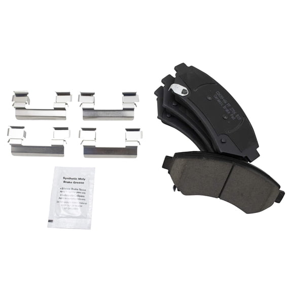 TRQ Front Posi Ceramic Brake Pad Kit for Chevy Pontiac Cadillac Buick BFA73081 Fits select: 2000-2005 CHEVROLET IMPALA, 2000-2005 BUICK LESABRE