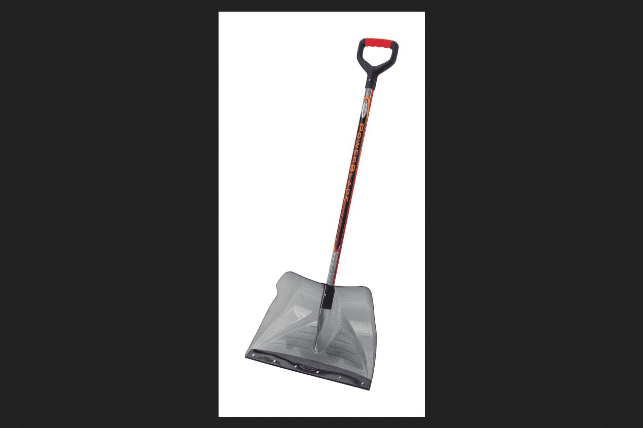 Suncast SCP3500 Aluminum Power Blade Snow Shovel/Pusher, 20 x 13In