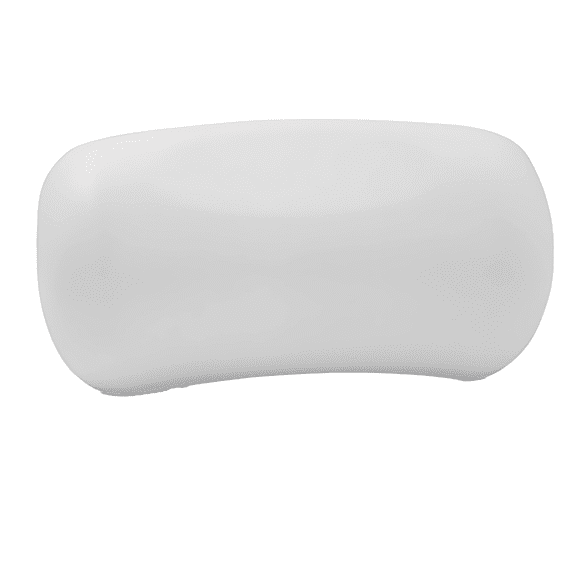 Hot Tub Pillow, Spa Headrest, 9.8 x 5.1 x 1.2 in / 25 x 13 x 3 cm, Soft PU, Pure White