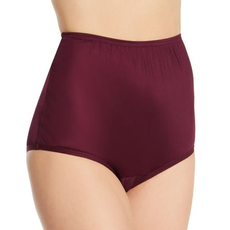 

Women s Vanity Fair 15712 Perfectly Yours Ravissant Tailored Brief Panty (Moody Maroon 7)