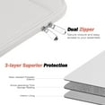 thumbnail image 6 of MoKo 9-11 Inch Tablet Sleeve Case, Fits 11inch iPad Air M3, iPad A16 2025, Pro 11 M4, iPad 10/9/8/7th, Galaxy Tab S9/S8/A8/A7, Protective Bag Carrying Case with Pocket,Gray White, 6 of 6