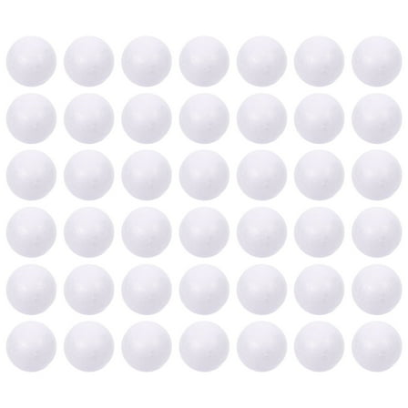 WRISTBIQUE Small Craft Foam Balls 50Pcs Polystyrene Spheres for Diy and Decoration