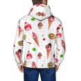 thumbnail image 5 of Zip Up Hoodies for Men - Ice Cream Fruit Tart Print Long Sleeve Comfrt Men'S Fashion Hoodies & Sweatshirts, Jackets for Men Hoodies Pullover Clothing Clothes with Pouch, 5 of 5