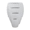 thumbnail image 6 of DecMode White Ceramic Indoor Outdoor Planter, Set of 4 9", 7", 6", 4"H, 6 of 8