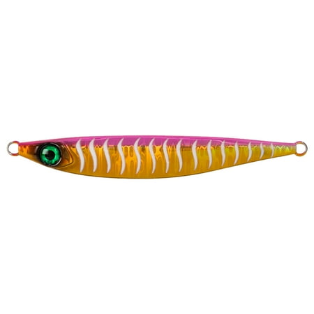 Zhuitw Metal Jig Iron Plate Spoon Baits Hard Luminous Bionic Sea Fishing Lure (Style C)