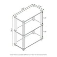 thumbnail image 2 of Furinno Turn-S-Tube 3-Tier Compact Multipurpose Shelf Display Rack with Square Tube, Walnut/Brown, 18025WN/BR, 2 of 4