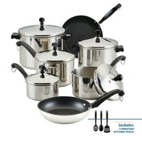 Farberware Classic 15 Piece Stainless Steel Pots and Pans Set