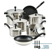 Farberware Classic 15 Piece Stainless Steel Pots and Pans Set