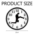 thumbnail image 5 of Reloj de pared creativo Silly Walk, funcionamiento silencioso sin tictac, decoración personalizada única para la decoración de la oficina en casa, fácil de colgar (puede variar entre 1 y 3 cm debido, 5 of 5