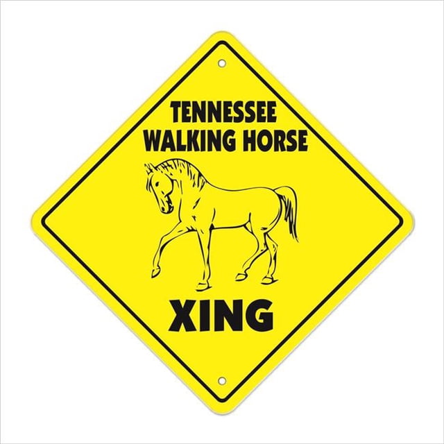 SignMission Tennessee WALKING HORSE X- 12 x 12 Po Zone Xing Signe de Passage - Tennessee WALKING HORSE