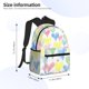 thumbnail image 2 of Disketp Hand Drawn Colored Hearts Mochila Ligera Clásica con Múltiples Bolsillos, Mochila Casual para Hombre y Mujer, Ideal para Escuela, Trabajo y Viajes, 2 of 6