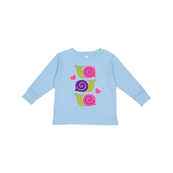 Inktastic Snail Lover Girl Garden Snails Girls Long Sleeve Toddler T-Shirt