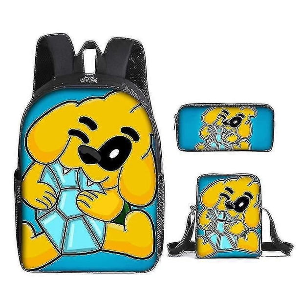 Mikecrack Printed Student Backpack Kids School Book Bags Or Shoulder Bag Or Pencil Bag Or Three-piece Set Children's Travelling Bag Gift S