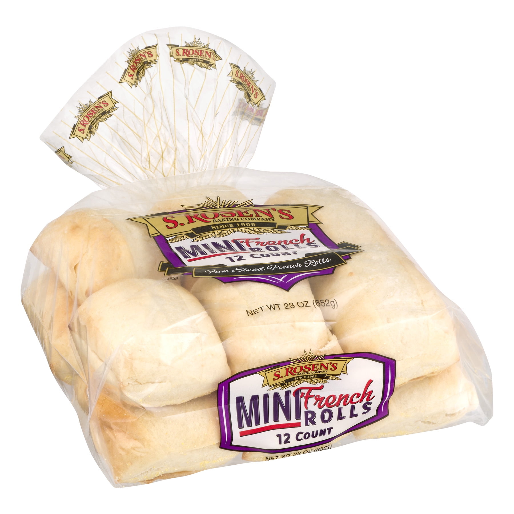 S. Rosen's French Mini Fresh Rolls, 12 Count 23 oz. Package