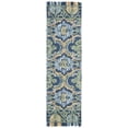 thumbnail image 2 of SAFAVIEH Blossom Abram Geometric Runner Rug, Navy/Green, 2'3" x 10', 2 of 7