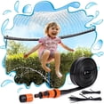 thumbnail image 1 of Trampolín aspersor juguetes para niños, trampolín parque acuático aspersor divertido verano al aire libre juegos de agua juguetes de patio, trampolín accesorios patio trasero juego de agua para niños Namotu WMZL-1735, 1 of 7