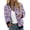 Purple01, variant on Jacket for Women Lightweight Transition Floral Print Aviator Jacket 2026 Fall Zip Up Jackets College Long Sleeve Windbreaker with Pockets Gray M