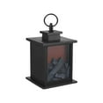 thumbnail image 4 of Fireplace Lanterns Decorative,Small Fire Place,Flame Effect LED Fire Lamp,Battery Operated USB Charge Portable Fireplace,Indoor Outdoor Christmas Decoration (No Heater Function Black),B, 4 of 7