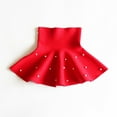 thumbnail image 2 of HAOTAGS Skirts for Girls,Pleated Performance Solid Short Pearl Skirts Red 4-5, 2 of 8