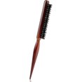 thumbnail image 1 of hairbrush boar bristle hair comb hair styling boar hairbrush hair comb with bun professional tail brush salon comb, 1 of 5