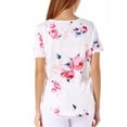 thumbnail image 4 of SAYFUT Womens O-Neck Sexy Backless Solid Color Short Sleeve T-Shirt Summer Cold Shoulder Sleeveless Loose Top Blouse T-Shirt, 4 of 6