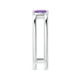 thumbnail image 3 of ANGARA Natural 0.33 Ct. Amethyst Solitaire Stackable Ring in 14K White Gold for Women (Ring Size: 3.5), 3 of 9