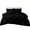 Black, variant on Diamond Ruffle Comforter Set – 3 Piece Egyptian Cotton 600 Thread Count - 500 GSM Warm Fluffy Quilt Comforter, Wrinkle & Fade Resistant - White - Queen (90 * 90) Inches