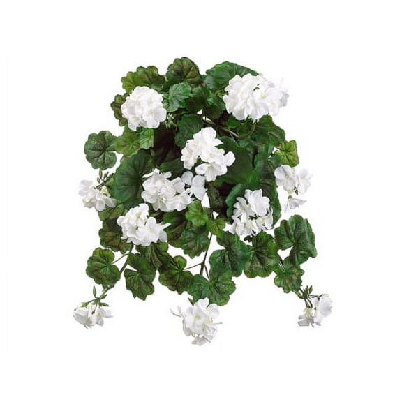 Allstate Geranium Artificial Floral Hanging Bush Spray - 32" - White