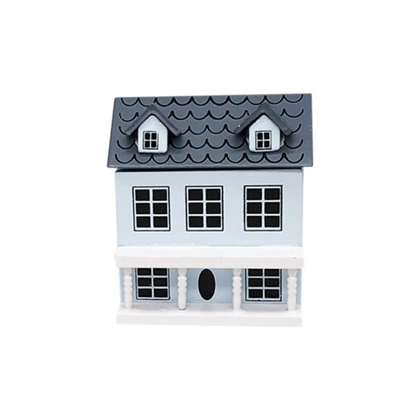 Garage Kits 1/12 Mini Dollhouse Miniature Villa Mini House with Movable