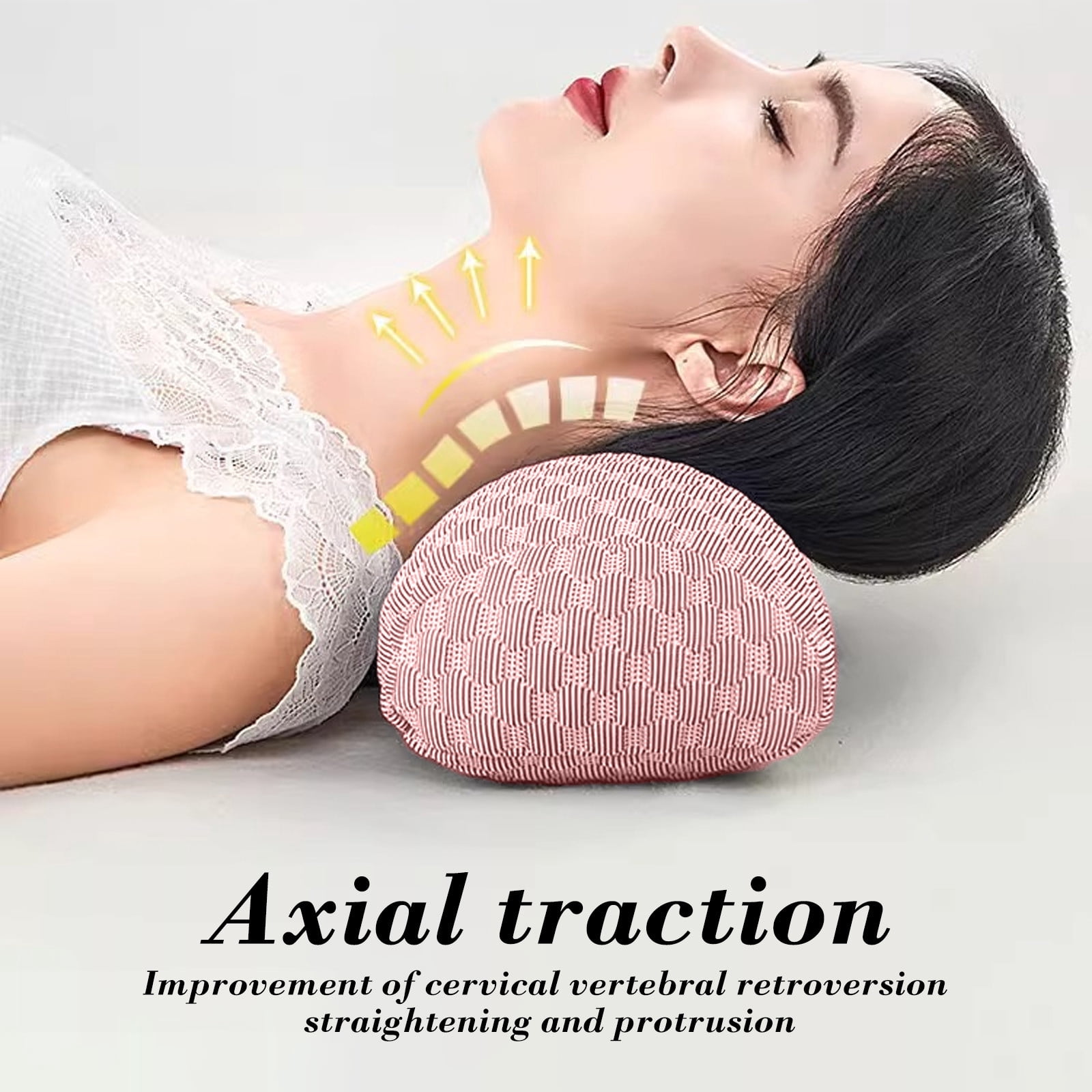 JoyMoreHome Cervical Pillow for Neck Pain Relie, Neck Pillows Support for Sleeping, Bolster Pillow for Bed, Legs, Back and Yoga