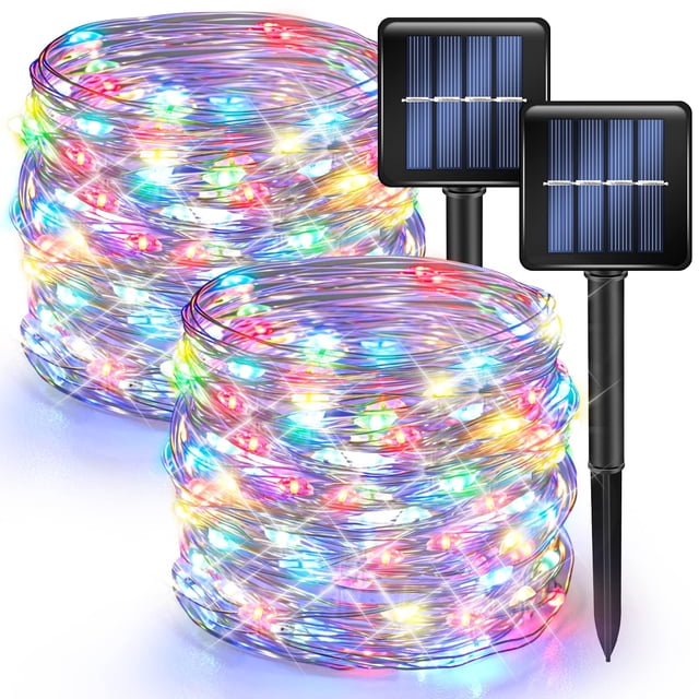 Guirnalda de luces solares Dazzle Bright 240 LED 24 m Paquete de 2