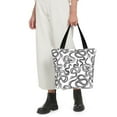thumbnail image 5 of Hirioo Hand Drawn Snake for Women's Casual Shoulder Tote Bag Handbag For Women Work College Travel Business Shopping, 5 of 8