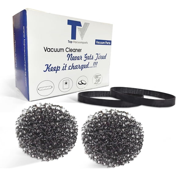 Replacement Part For Bissell 3750 Series Upright Vacuum Pre- Motor Filter 2031215 With Free Style 7, 9, 10 Upright Flat Belts 3031120, 32074, 18-3111-00 (1Pack) For Models 26T5, 35766, 3576M, 3522