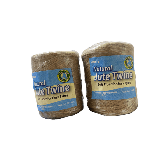 Natural Jute Twine Soft Fiber For Easy Tying 360 ft 2 ply Pack of 2