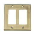 thumbnail image 1 of Nostalgic Warehouse 719702 Plaque Switch New York avec Double Bascule, Laiton Antique, 1 of 3