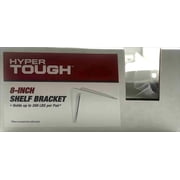 Hyper Tough Shelf Bracket, White, 6 in x 8 in, Actual Use 5.2 in x 7.6 in