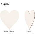 thumbnail image 2 of 10 piezas de corazones de madera de San Valentín de 6 pulgadas, recortes de madera, adornos preimpresos, regalos de San Valentín, decoración para colgar., 2 of 9