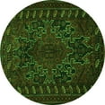 thumbnail image 1 of Ahgly Company Indoor Round Persian Green Traditional Area Rugs, 4' Round, 1 of 1