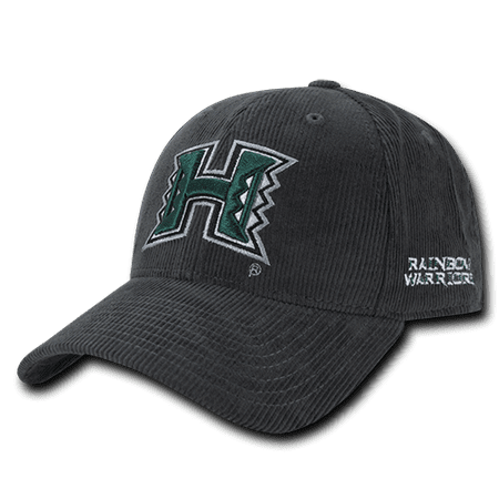 NCAA Hawaii University Rainbow Warriors Structured Corduroy Baseball Caps Hats