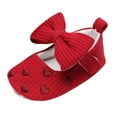 thumbnail image 3 of XDZJLR Baby Shoes Girls Heart Embroider Bowknot First Toddler Sandals Princess Sneaker, 3 of 5
