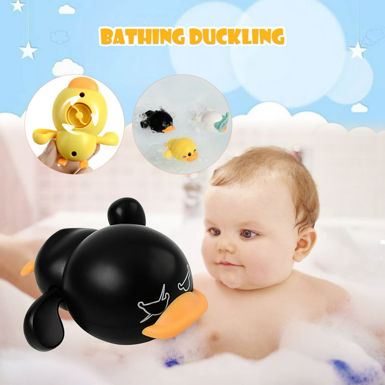 keusn baby bath toys for toddlers 1 - 3 - pool toys for toddlers age 2 - 4  floating wind - up swimming pool games water play set gift black 