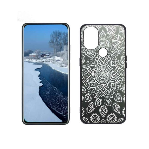 Compatible with OnePlus Nord N10 Phone Case, Mandala11-118 Case Men Women, Flexible Silicone Shockproof Case for OnePlus Nord N10